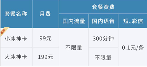芝麻冰激凌和小冰神套餐