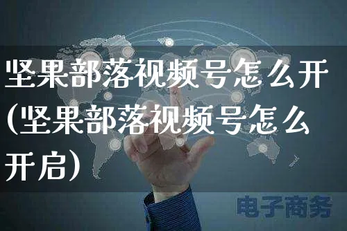 坚果部落视频号怎么开(坚果部落视频号怎么开启)_https://www.czttao.com_视频/直播带货_第1张
