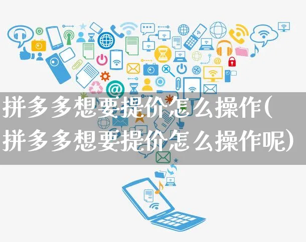 拼多多想要提价怎么操作(拼多多想要提价怎么操作呢)_https://www.czttao.com_拼多多电商_第1张