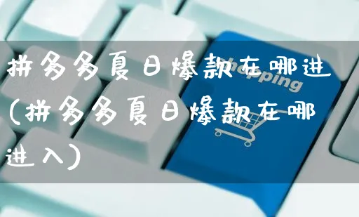 拼多多夏日爆款在哪进(拼多多夏日爆款在哪进入)_https://www.czttao.com_拼多多电商_第1张
