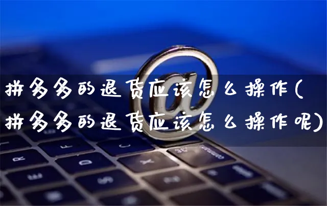 拼多多的退货应该怎么操作(拼多多的退货应该怎么操作呢)_https://www.czttao.com_拼多多电商_第1张