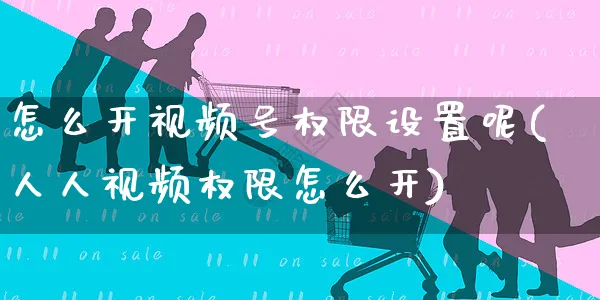 怎么开视频号权限设置呢(人人视频权限怎么开)_https://www.czttao.com_视频/直播带货_第1张