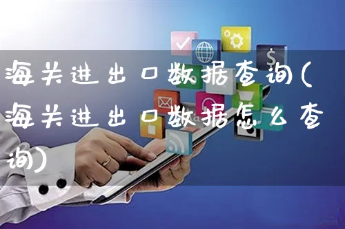 海关进出口数据查询(海关进出口数据怎么查询)_https://www.czttao.com_闲鱼电商_第1张